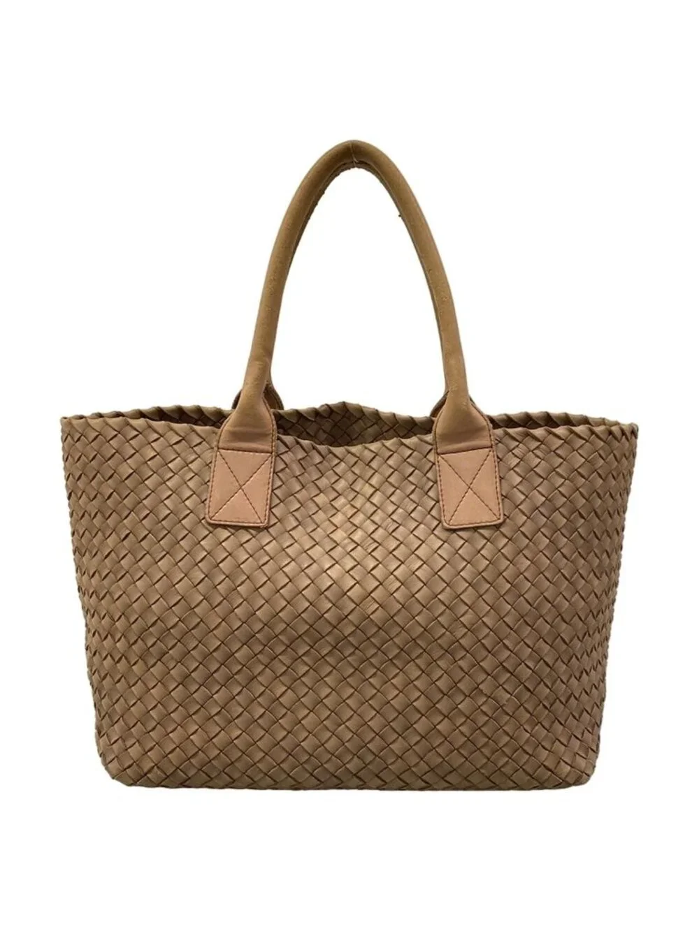 Bottega Veneta Tote Cabas PM Pink Beige Leather